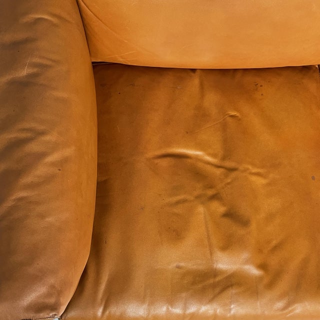 Brown Mid-Century Modern Italian Bastiano Sofa by Afra and Tobia Scarpa for Gavina, 1960s For Sale - Image 8 of 18
