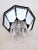 Art Deco Octagonal Chandelier with Glass and Black Metal Mount, 1990s For Sale - Image 3 of 7