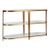 Addison Gold & Glass Oval Console Table For Sale
