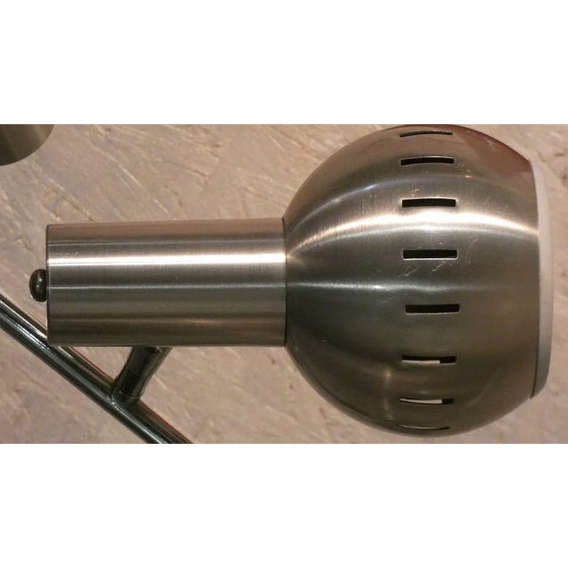Postmodern Space Age Steel 3-Spot Floor Lamp from Officina di Ricerca, 1960s For Sale - Image 3 of 9
