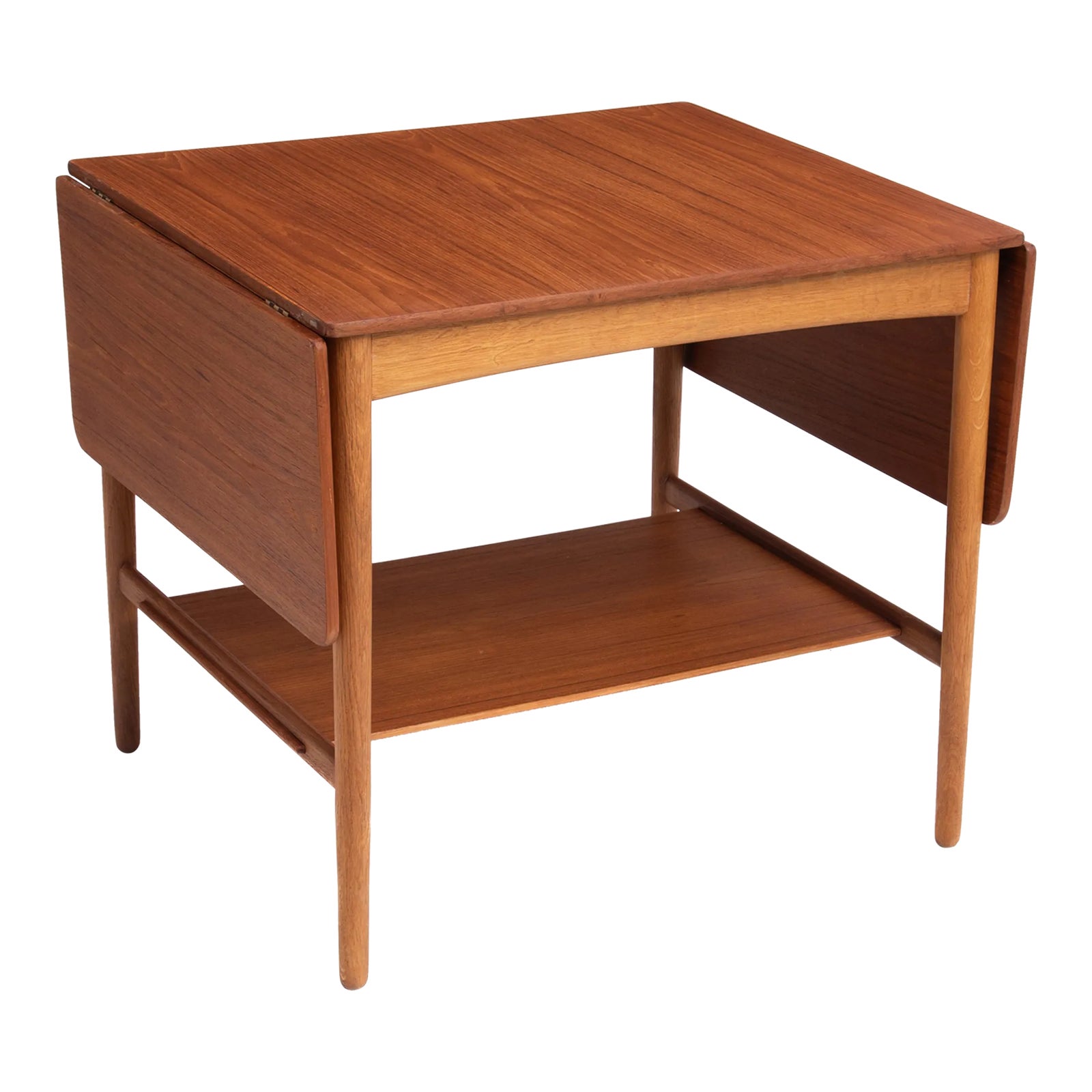 Hans Wagner Andreas Tuck Denmark Teak Oak Drop Leaf Side