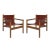 Vintage Pair of Safari-Style Leather Chairs For Sale - Image 10 of 10