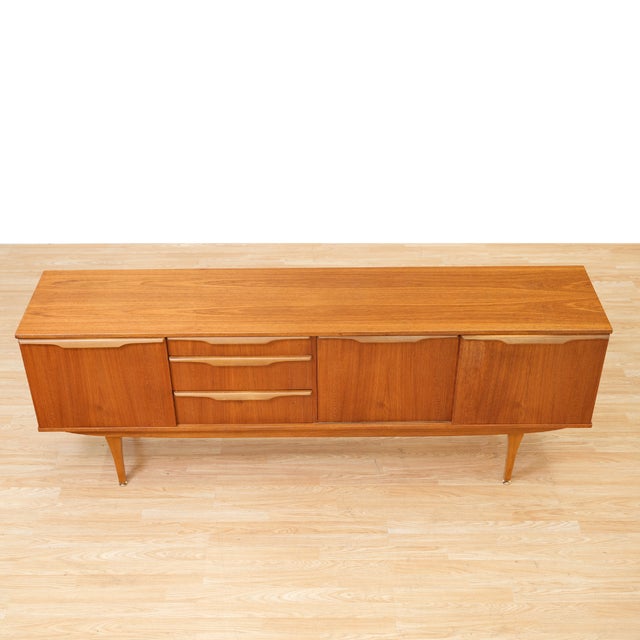 Brown Mid Century Credenza by Stonehill Furniture in Teak For Sale - Image 8 of 10