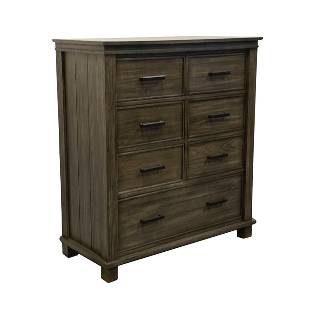 A-AMERICA Glacier Point Collection Solid New Zealand Pine 44" Double Chest in Greystone Finish Made in 2019. 49" High 44"...