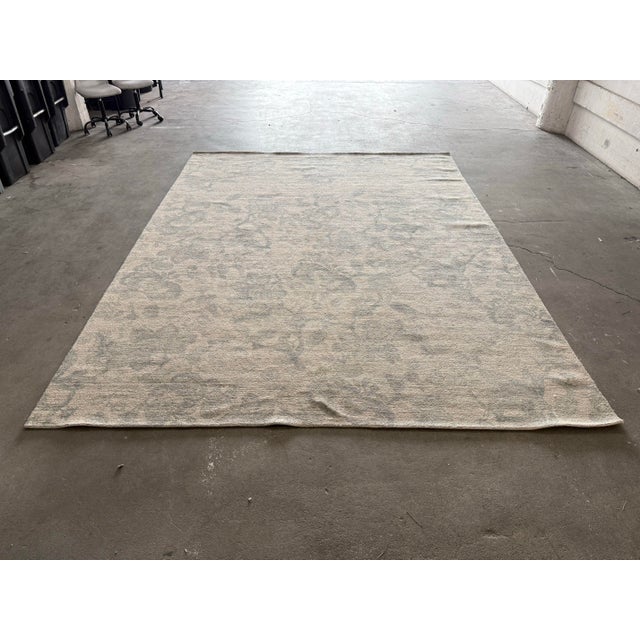 Textile 9ft × 11ft 10 in Pottery Barn Teague Printed Tufted Rug, Gray Multi For Sale - Image 7 of 10
