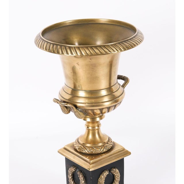 Antique Italian Grand Tour Borghese Bronze Campana Urns, 1800s, Set of 2 For Sale - Image 10 of 17