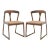 Jamal Woven Dining Chair - Walnut/Natural, Set of 2 For Sale
