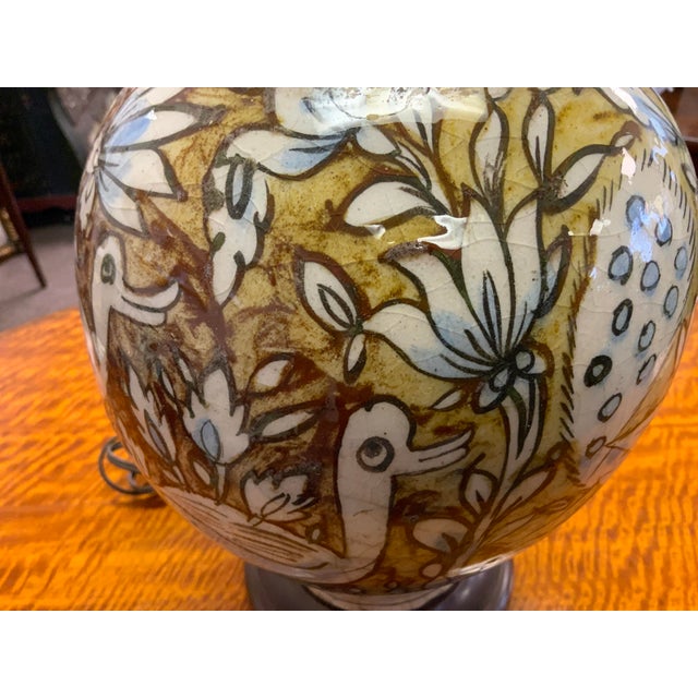 Asian Mid 20th Century Ceramic Lamp For Sale - Image 3 of 7
