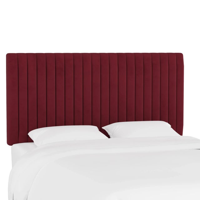 Margaux Headboard in Berry Classic Velvet, Full For Sale In Chicago - Image 6 of 6