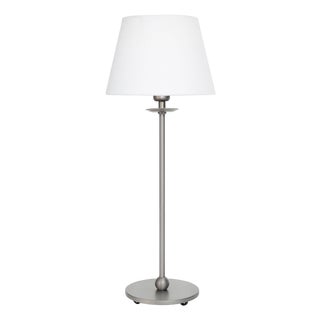 Small Brushed Steel Table Lamp from Konsthantverk For Sale