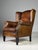 Wingback Sheep's Leather Lounge Chair For Sale - Image 18 of 18