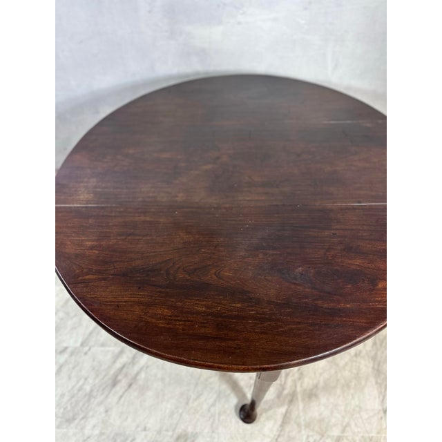 Brown Antique Drop Leaf Dining Table For Sale - Image 8 of 12