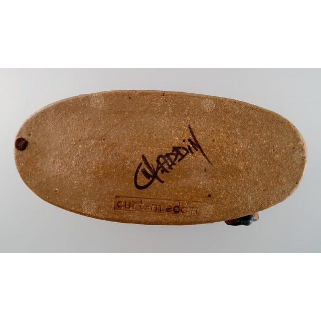 Ceramic Large Freform Vase by Curt M. Addin for Glumslöv, 1960s For Sale - Image 7 of 8