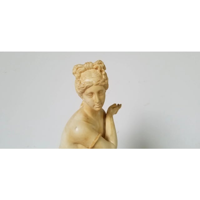 Mid-Century Modern A. Santini Italian Classic Venus Nude Female Sculpture on Marble Base/ Sold For Sale - Image 3 of 13