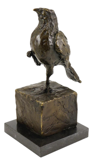 After Rembrandt Bugatti, Bird Sculpture, 1908, Bronze on Marble