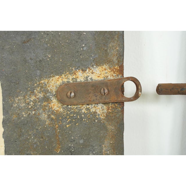 The Plaza Hotel French Black Cast Iron Fireback Set For Sale - Image 14 of 16