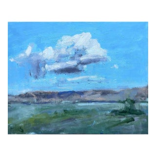 Passing Cloud, Original Oil - Modern Landscape Painting For Sale