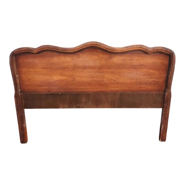 Vintage Simple Scalloped French Provincial Full Sized Headboard Chairish