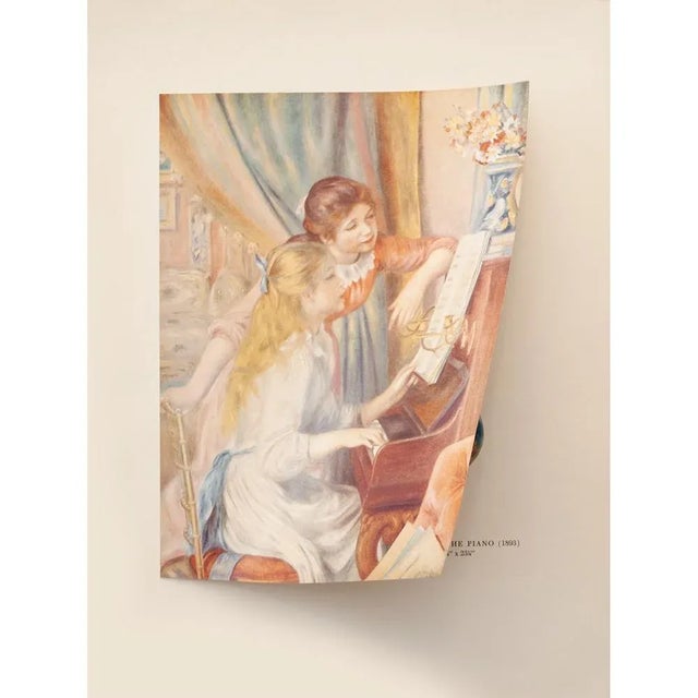 The School of Paris 1950s After Auguste Renoir "Two Girls at the Piano" First Edition Photogravure For Sale - Image 3 of 8