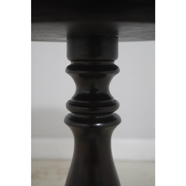 Brown Maitland Smith Clover Decorated Top Occasional Lamp Table For Sale - Image 8 of 13