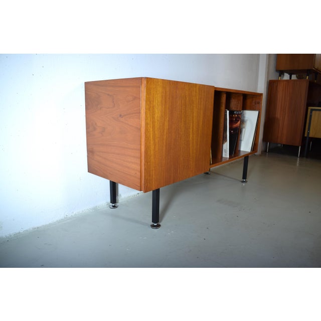 Mid-Century Modern Vintage Record Sideboard in Teak, 1960s For Sale - Image 3 of 8