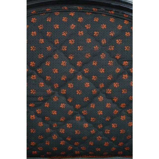 Pair French Louis XVI Upholstered Armchairs For Sale - Image 12 of 12