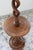 Brown Vintage Twisted Wooden Lamp Base with Shelf, 1970s For Sale - Image 8 of 11