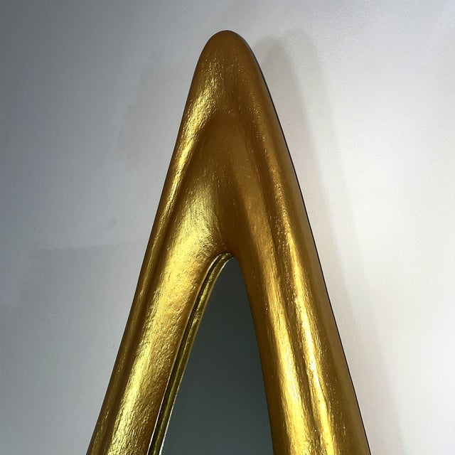 Mirror No. 2 — Sculptural Wall Object, Gold, Made to Order For Sale In Cleveland - Image 6 of 10