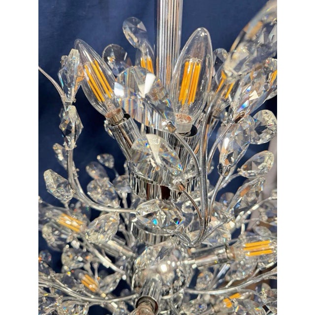 James Moder Crystal Chandelier For Sale - Image 4 of 11