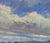 American Original Landscape With Hay Bales Oil Painting, Framed For Sale - Image 3 of 8