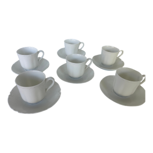 1950s Haviland Limoges Demitasse/Espresso Cups & Saucers Set of Six