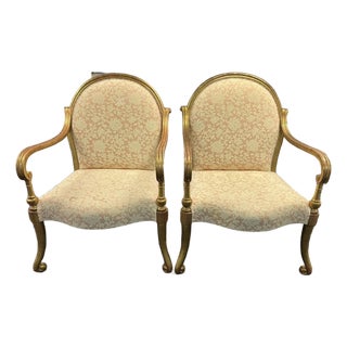 Rose Tarlow Melrose House Verona Arm Chairs, Pair For Sale