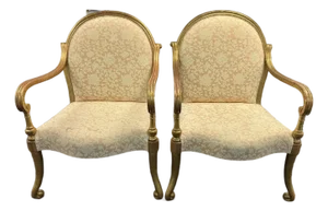 Rose Tarlow Melrose House Verona Arm Chairs, Pair
