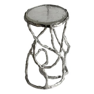 Route Table 03.01 in Cast Aluminium and Cast Glass by Sofia Karnukaeva For Sale
