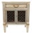 1960s Henredon Swedish Gustavian Brass-Lattice Floating Commode - Newly Painted For Sale