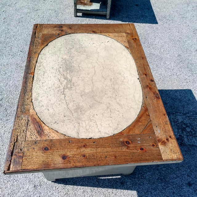 Artisan Workshop Desk with 19th-Century Stone Top For Sale - Image 18 of 18