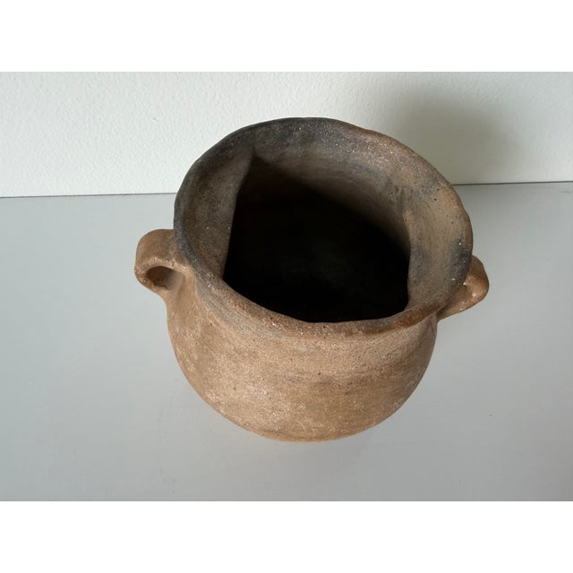 Vintage Primitive Organic Style Art Pottery Vase, Unsigned For Sale In Miami - Image 6 of 11