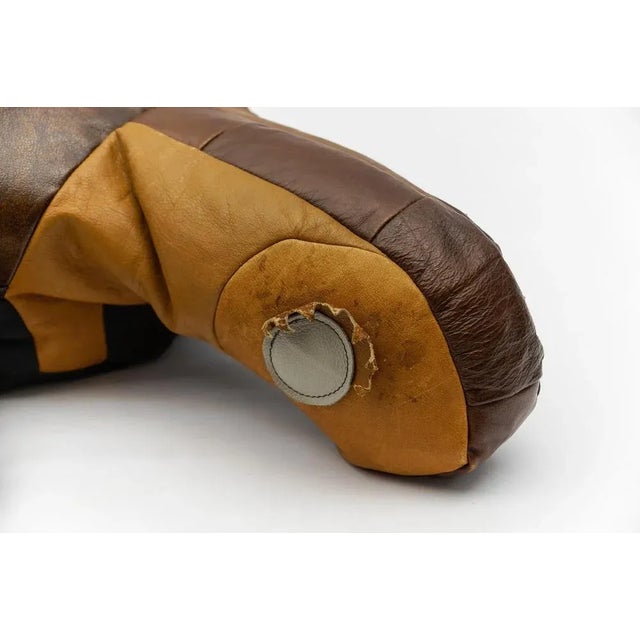 Swiss Leather Patchwork Turtle, 1960s For Sale - Image 6 of 8