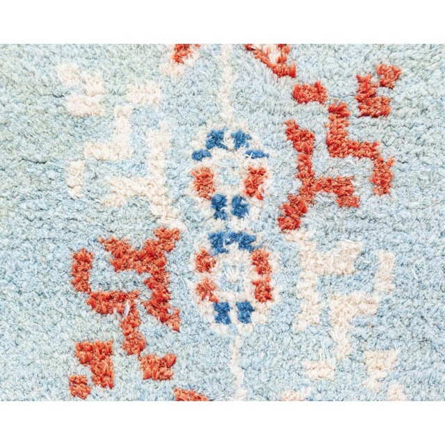 Beige Cotton Agra Rug For Sale - Image 8 of 11