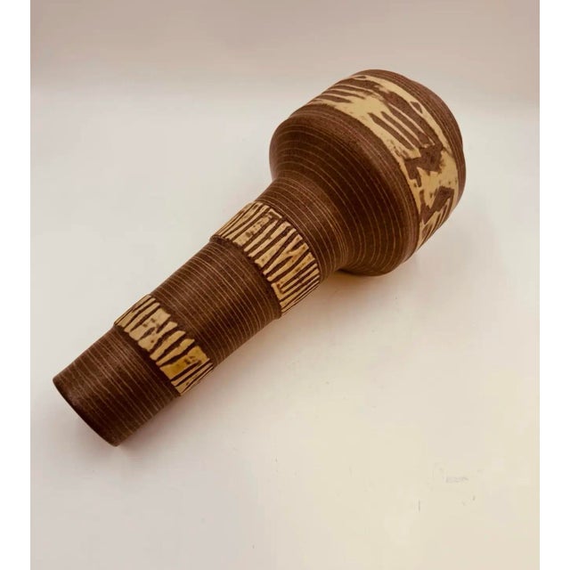 Mid-Century West German Girmscheid Pottery Vase – Model 222 – 1960s For Sale - Image 4 of 6