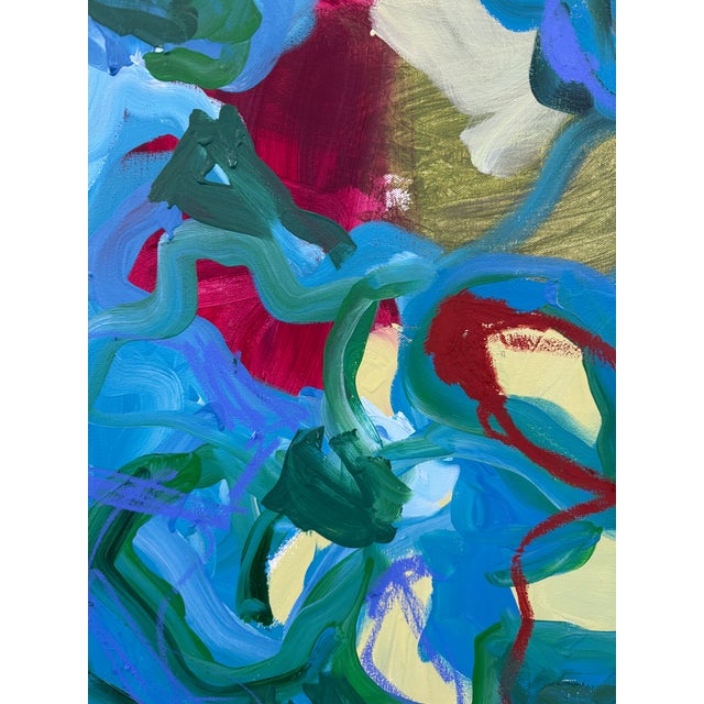 Contemporary “Poolside” Original Painting by Hayley Morée For Sale - Image 3 of 4