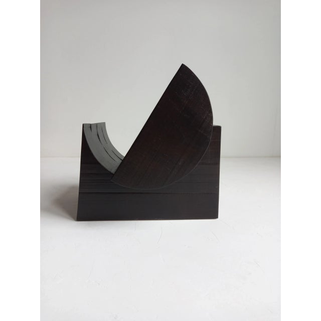 Magazine racks and objects by Pietro Meccani for Meccani Design. Beautiful magazine and object rack in matt black...