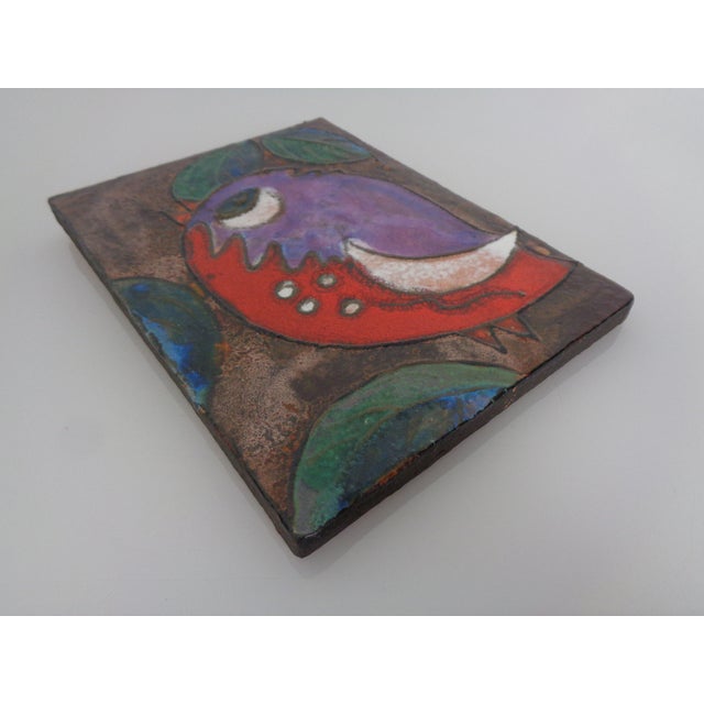 Ruscha 763 Glazed Ceramic Wall Plaque, Germany, 1960s For Sale - Image 10 of 13