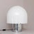 Large table lamp on cylindrical chrome base and white opaque acrylic lamp shade. European Plug (up to 250V).The wiring of...
