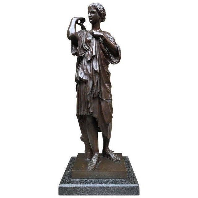 19th Century Bronze of a Roman Goddess For Sale - Image 9 of 9