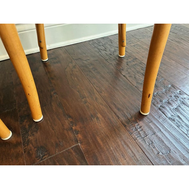 Vintage 1960s Mid-Century Radomsko Thonet Style "Sweetheart" Bentwood Cane Chairs - A Pair For Sale - Image 6 of 17