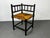 Antique Bobbin Oak and Rush Side Chair, 1900s For Sale - Image 10 of 10