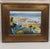 Late 20th Century Ray Simonini Mediterranean Village Oil Painting, Heavy Impasto, Blue & Gold For Sale - Image 9 of 18