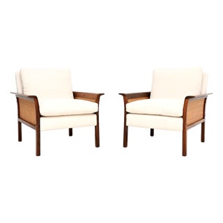 Vintage Scandinavian Armchairs attributed to Knut Sæter for Vatne Mobler, 1960, Set of 2 For Sale