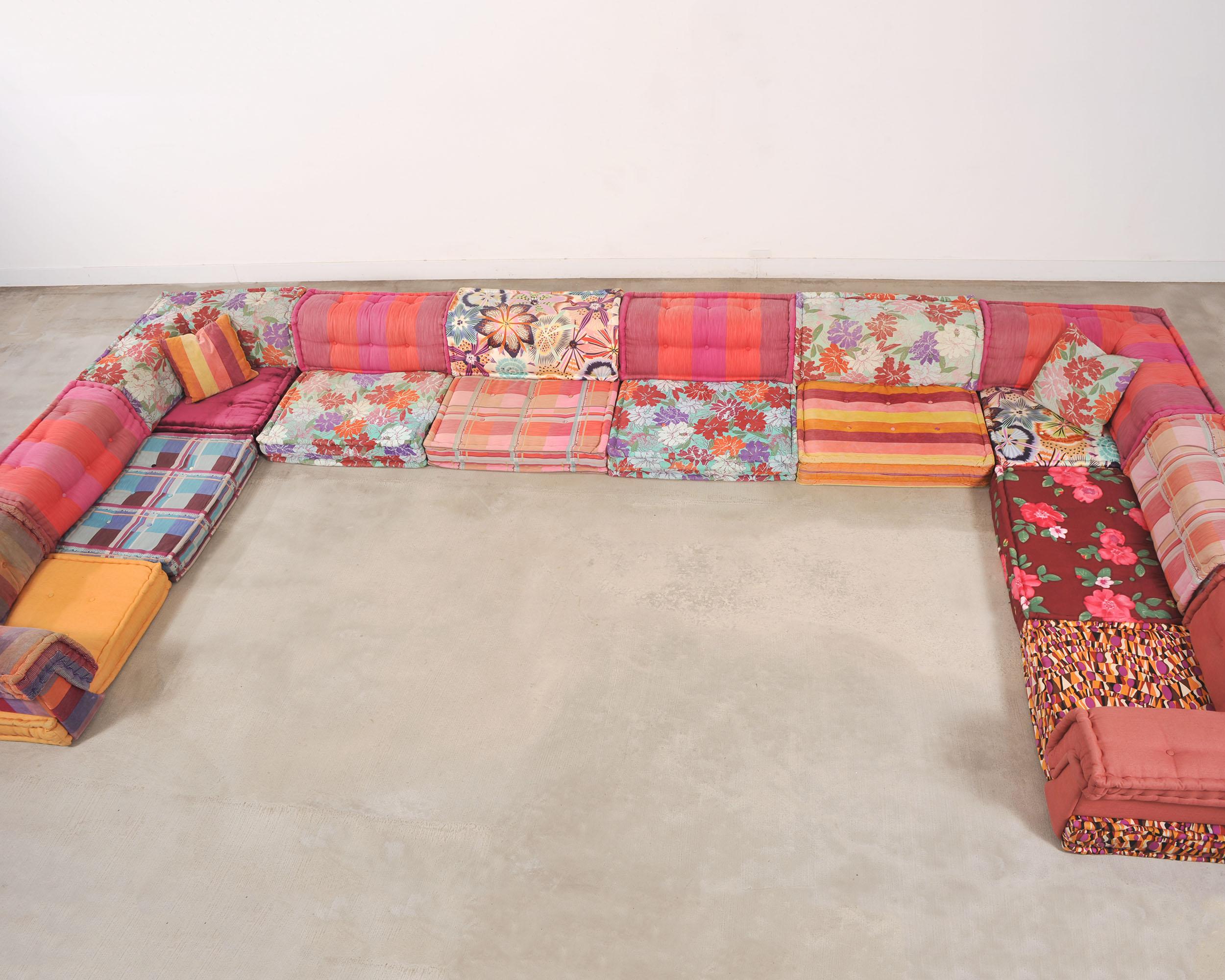 Mah Jong Kenzo Missoni Sectional Sofa by Hans Hopfer for Roche